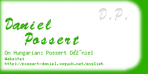 daniel possert business card